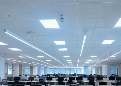 Open office LED luminaires