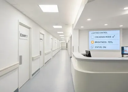 Healthcare corridor lighting
